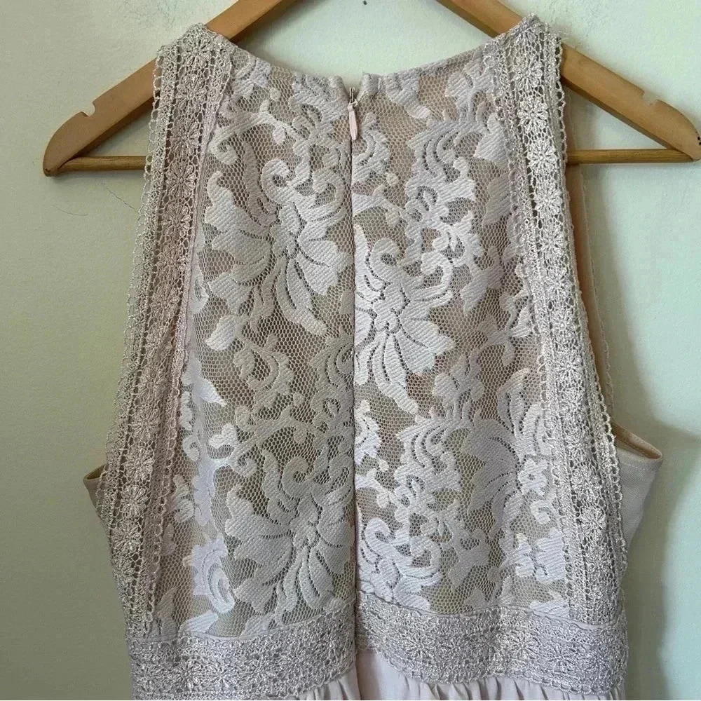 Lulus Forever and Always Blush Lace Maxi Dress SIze XL - Picture 8 of 12